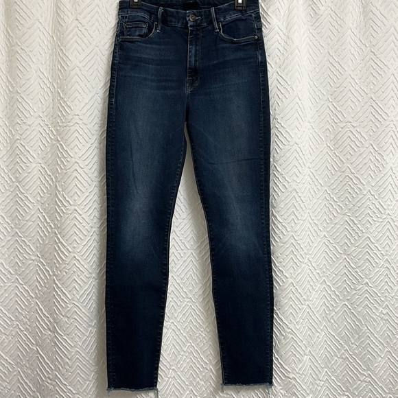 MOTHER High Waisted Looker Ankle Fray Last Call Wash Size 28 - Picture 5 of 9